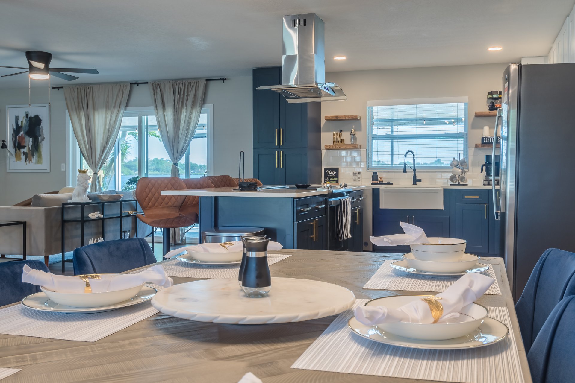 Kitchen and dining area
